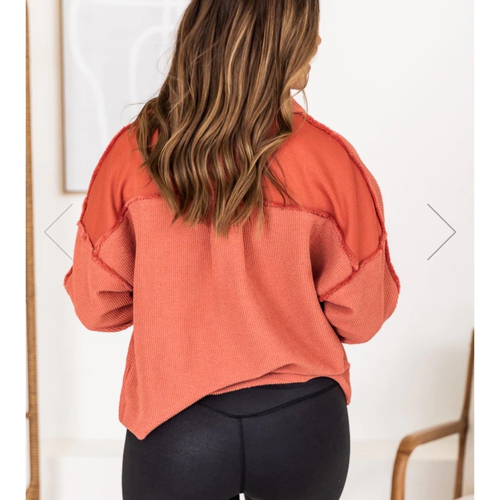 Remember Me Button Rust Front Jacket. New - image 8